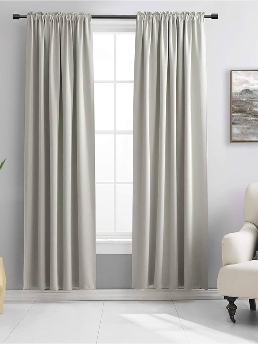 DONREN DONREN 90 Inch Length Blackout Curtain 2 Panels